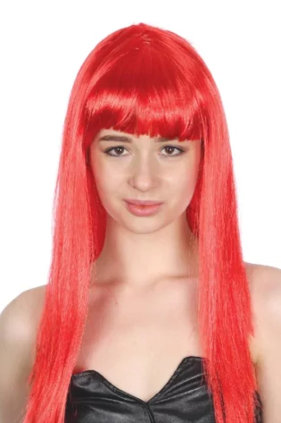 LONG STRAIGHT WIG  RED