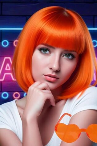 SHORT BOB ORANGE