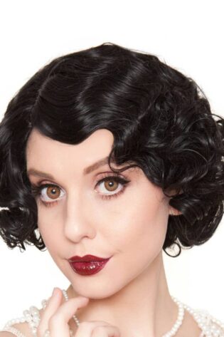 LADIES 20,S WIG BLACK