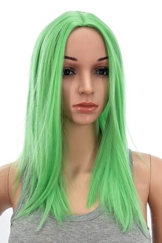 LONG STRAIGHT LIME GREEN