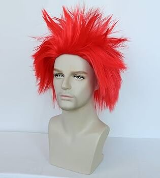 SPIKY GOKU ROCKER WIG RED