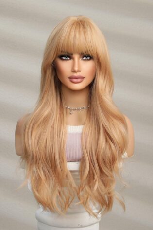EXTRA LONG WAVY BLOND WIG