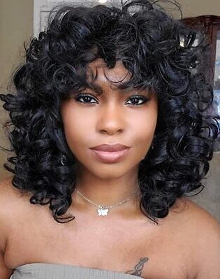 MEDIUM  CURLY BACK WIG