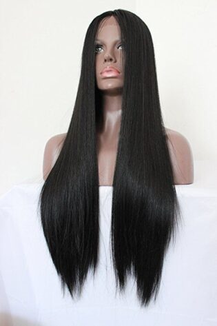 EXTRA LONG STRAIGHT BLACK WIG
