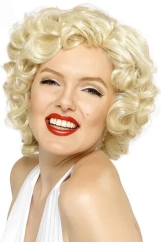SHORT CURLY BLOND WIG