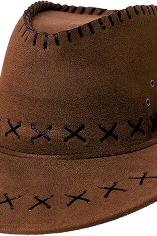 COWBOY HAT LIGHT BROWN