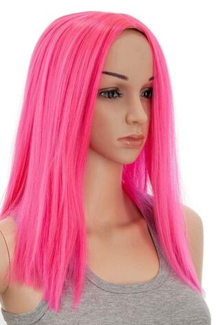 LONG STRAIGHT BRIGHT PINK