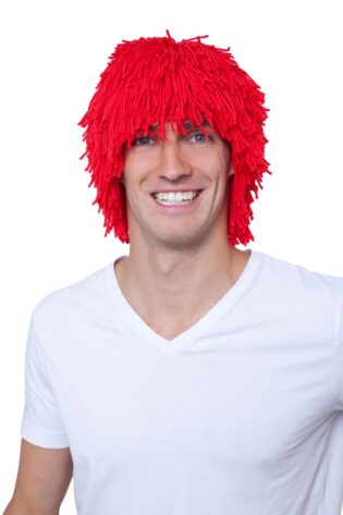 COTTON RED CLOWN WIG