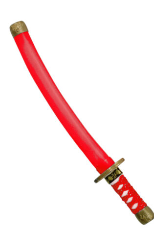 RED PLASTIC KATANA
