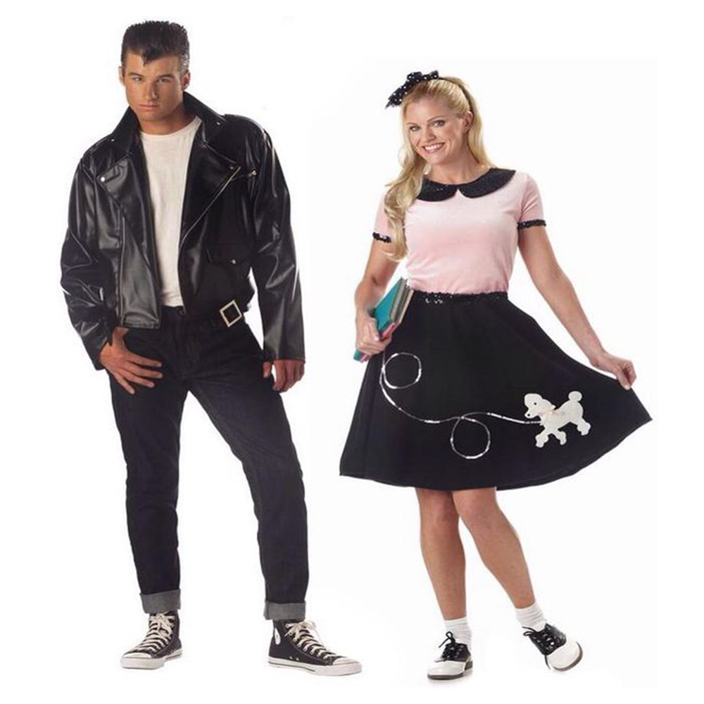 1950s greaser and poodle skirt costumes