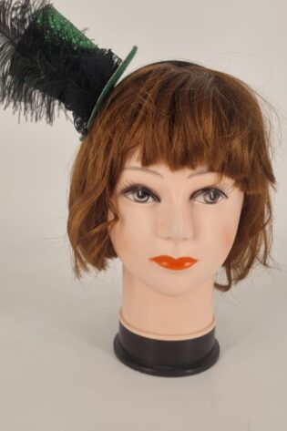 GLITTER TOP HAT ALICEBAND GREEN