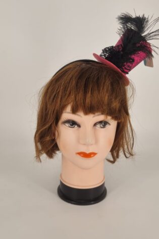 GLITTER TOP HAT ALICEBAND PINK