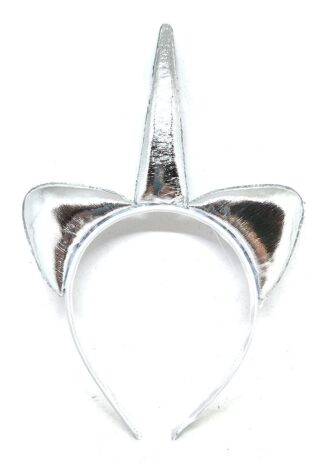 UNICORN ALICE BAND PLAIN SILVER