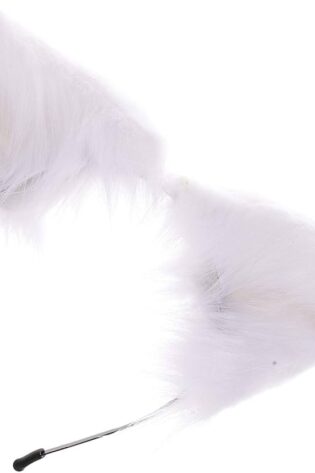 WHITE FLUFFY CAT EARS