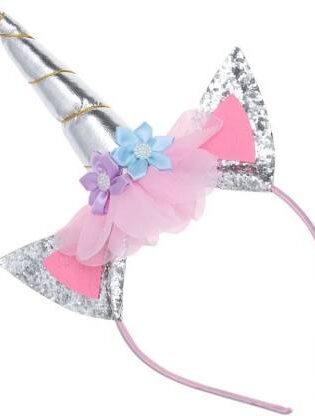 UNICORN ALICE BAND PINK