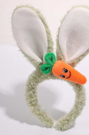 LIGHT GREEN FURRY BUNNY EARS