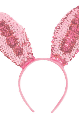 PINK SEQUIN BUNNY EARS
