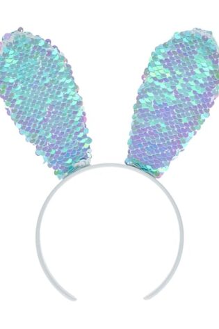 TURQUOISE SEQUIN BUNNY EARS
