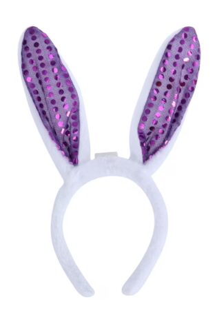 FURRY PURPLE SEQUIN BUNNY EARS