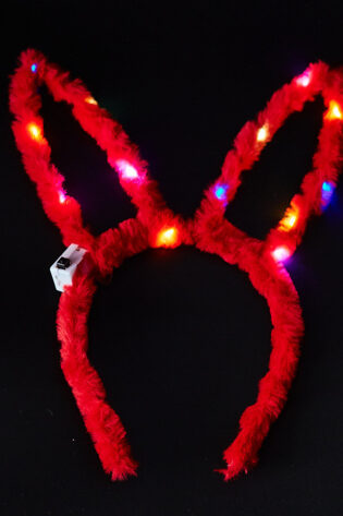 RED LIGHTING UP BUNNY EARS
