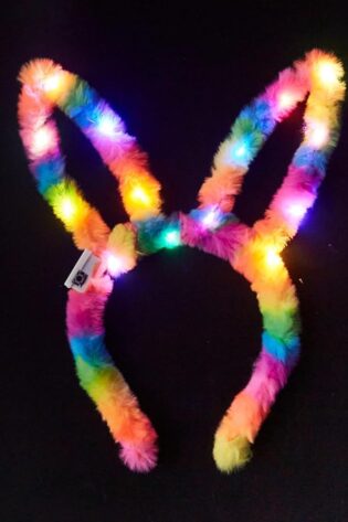 RAINBOW LIGHTING UP BUNNY EARS