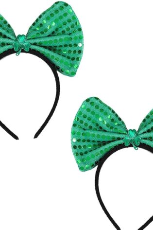 SEQUIN GREEN BOW