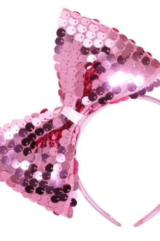 SEQUIN PINK BOW