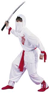 WHITE AND RED  NINJA
