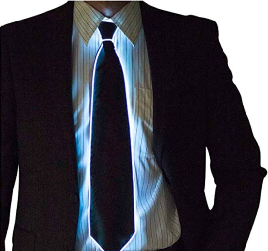 Light up LED necktie