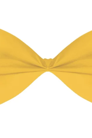 PLAIN LARGE BOW TIE YELLOW