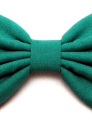 PLAIN LARGE BOW TIE GREEN