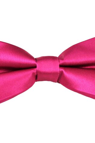 PLAIN LARGE BOW TIE BRIGHT PINK