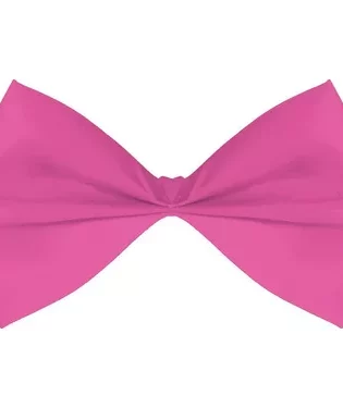 PLAIN LARGE BOW TIE LIGHT PINK