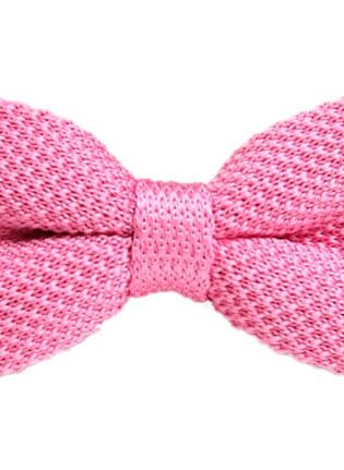 KNIT PINK BOWTIE
