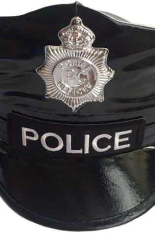 POLICE THAT BLACK LEATHER