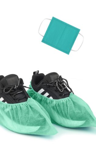 DOC SHOE COVERS AND MASK GREEN