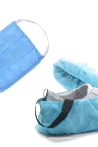 DOC SHOE COVERS AND MASK BLUE