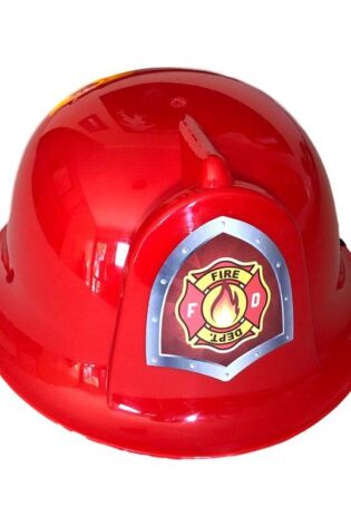 KIDS FIR FIGHTER HELMET RED