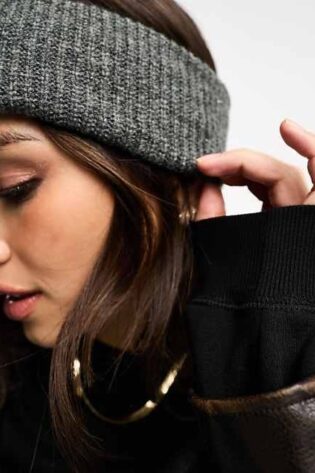 HEADBAND CHARCOAL GRAY