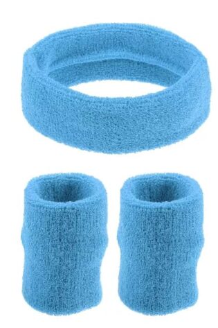 HEADBAND AND CUFFS SKY BLUE