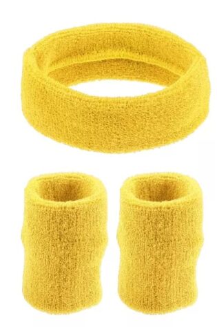HEADBAND AND CUFFS YELLOW