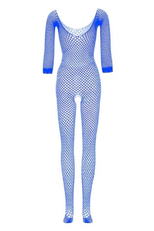 FULL BODY FISHNETS BLUE