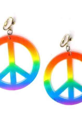 PEACE MEDALLION EARRINGS