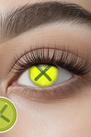 BUTTON EYE GREEN YS27-2