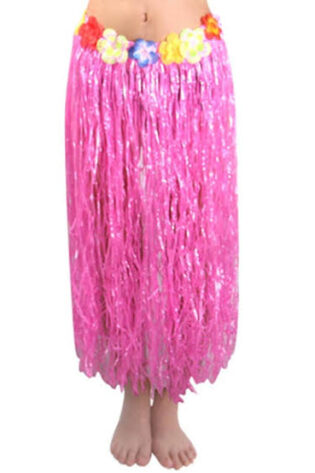 HAWAIIAN GRASS SKIRT PINK