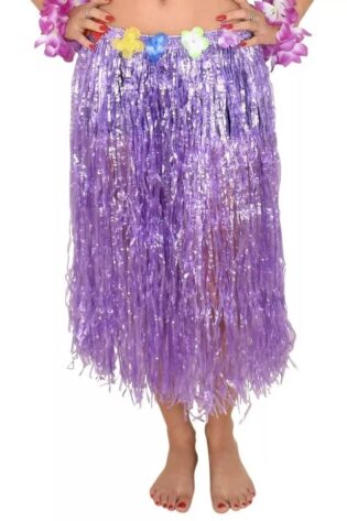 HAWAIIAN GRASS SKIRT PURPLE