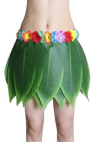 HAWAIIAN LEAFY SKIRT GREEN