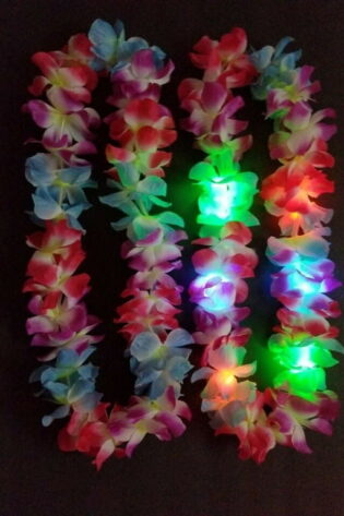 HAWAIIAN GARLANDS COLORFUL  LIGHT UP