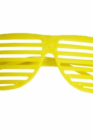 NEON SHUTTER STYLE GLASSES YELLOW