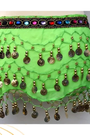 BELLY DANCING SKIRT GREEN